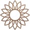 Ekena Millwork Daisy Wood Fretwork Pierced Ceiling Medallion, Walnut, 16"OD x 5 5/8"ID x 3/8"T CMWP16X16X0375DAWA - alternate 1